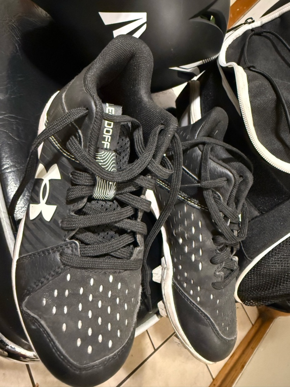 Under Armour Black and White Men's Baseball Cleats